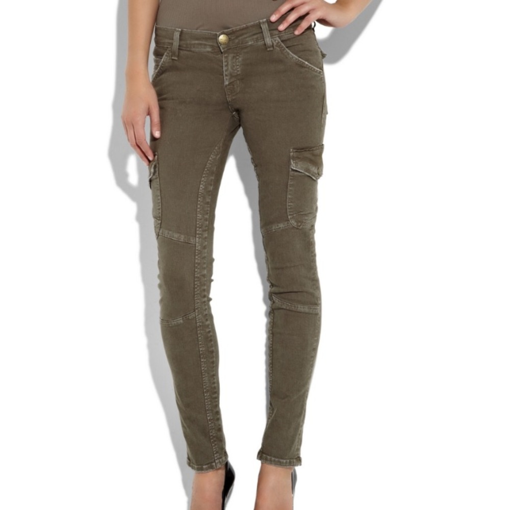 Current Elliot Skinny Cargo Pants, Low Rise, 23
